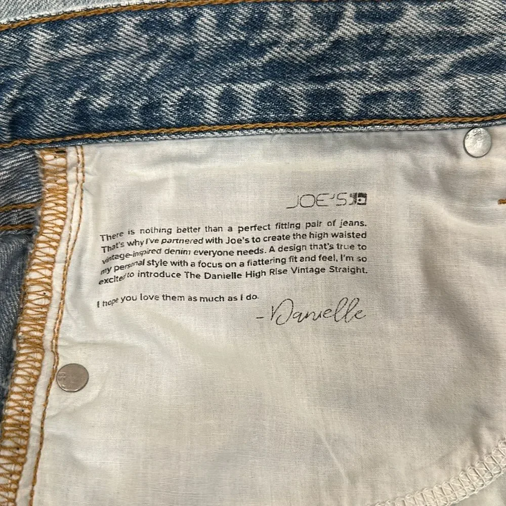 WeWoreWhat x Joe’s Jeans Collab The Danielle High Rise Vintage Straight Women 29